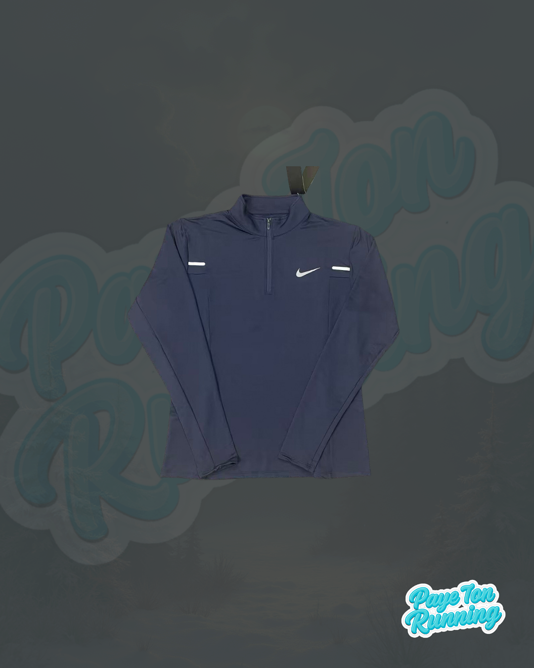 Haut de running à demi-zip