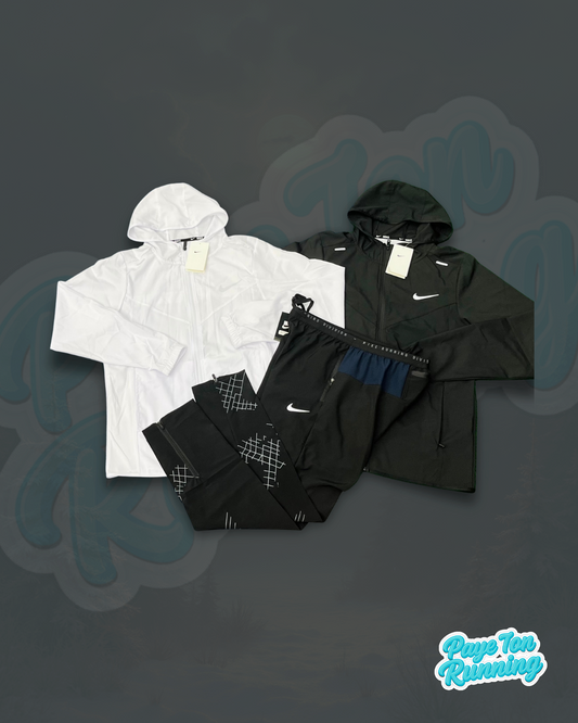 Veste Running Blanc / Noir