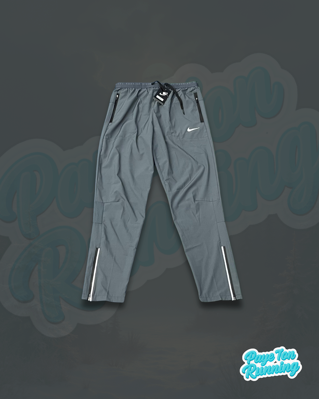 Pantalon Running Gris / Noir