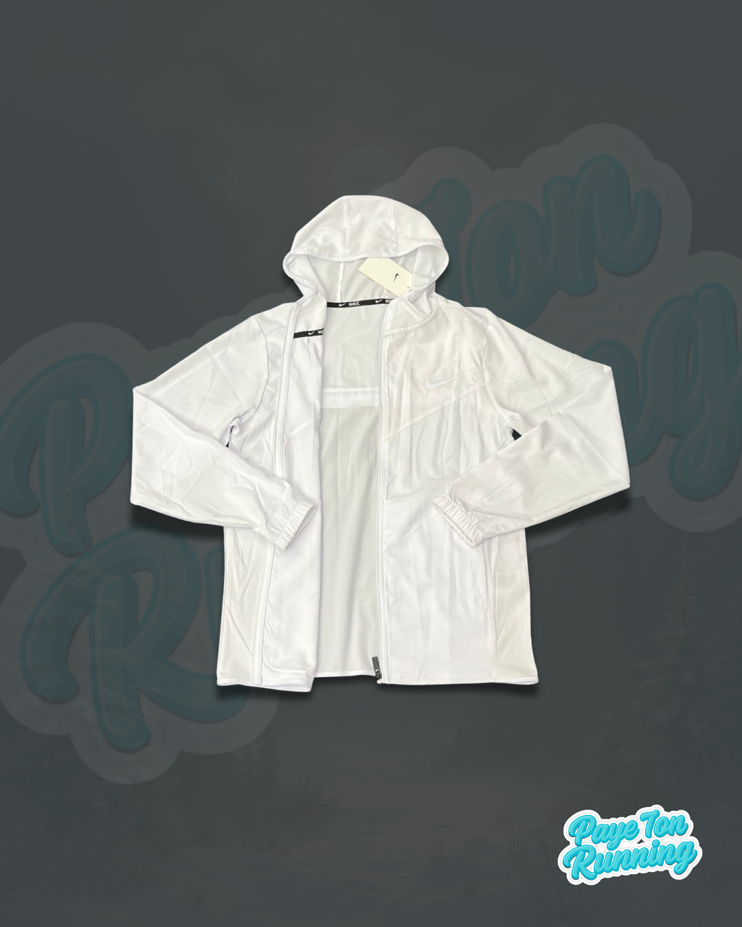 Veste Running Blanc / Noir