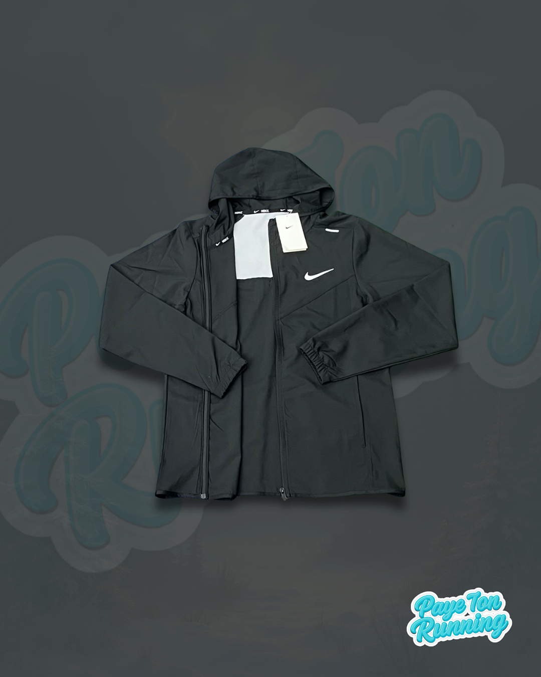 Veste Running Blanc / Noir